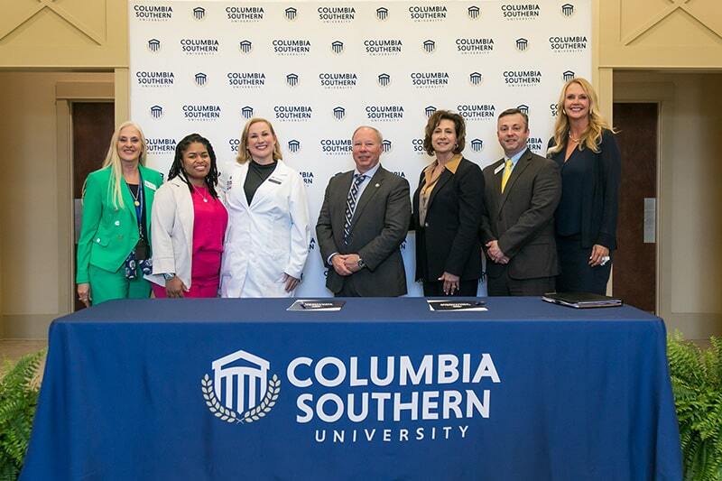 Columbia Southern University recently signed an articulation agreement with Mississippi Gulf Coast Community College