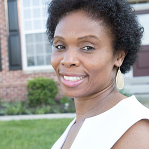 young African American woman smiling