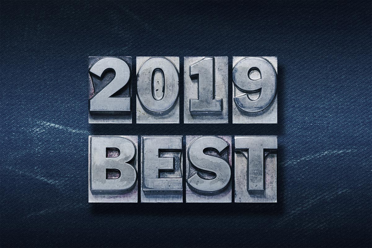 Metal typeset letters reading "2019 Best".