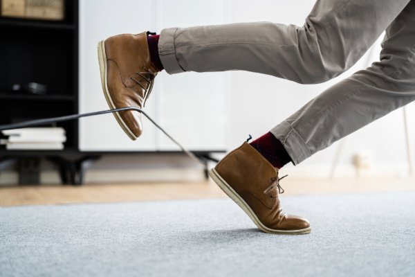Rethinking Workplace Injuries 3 Ways to Make Your Office Safer - man falling in office