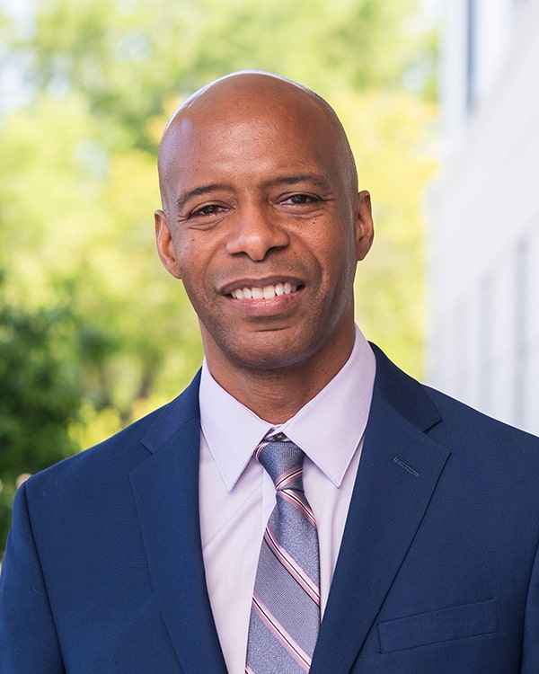 A headshot of Mike Perry, Dean, College of Military Studies and Leadership